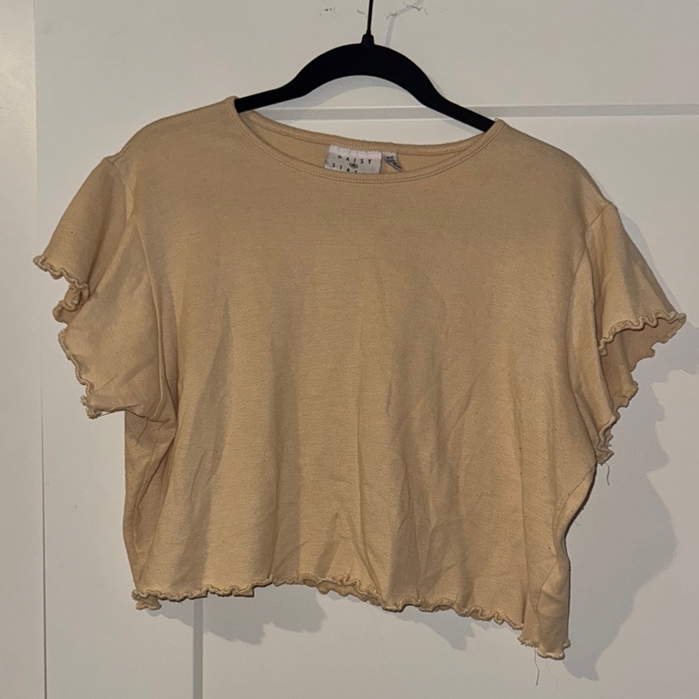 Tan Y2K Baby Tee Daisy Street